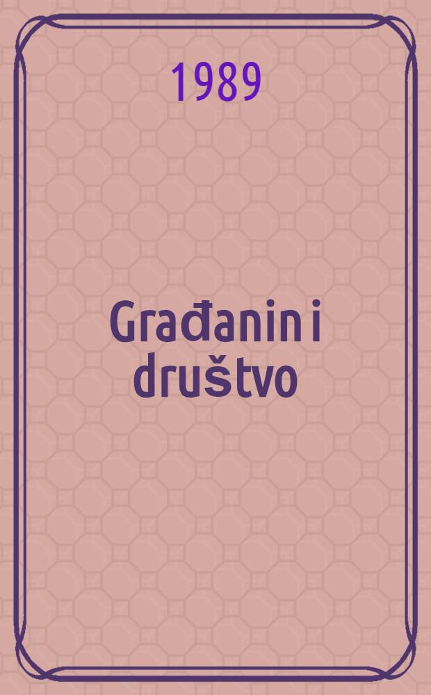 Građanin i društvo