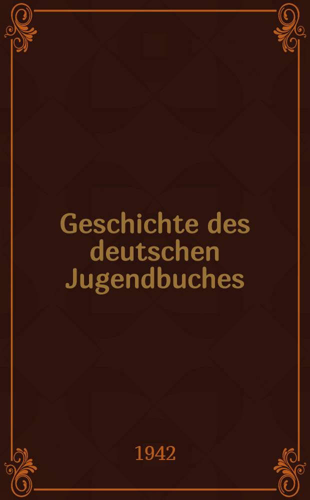 Geschichte des deutschen Jugendbuches