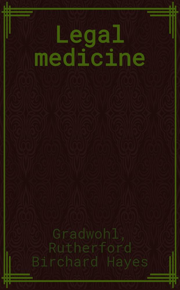 Legal medicine