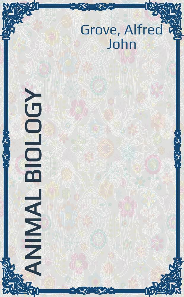 Animal biology