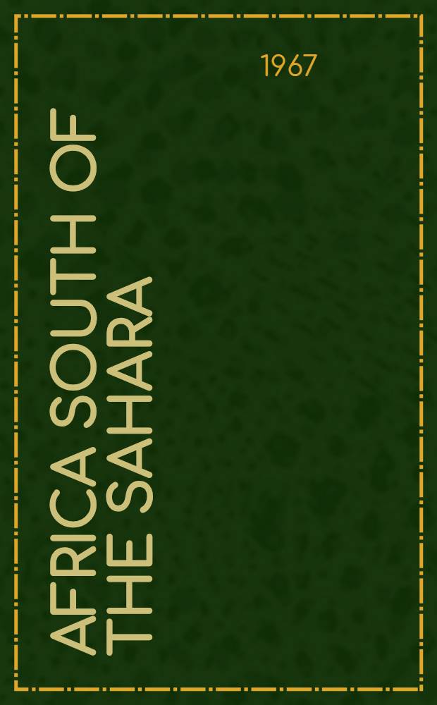 Africa south of the Sahara