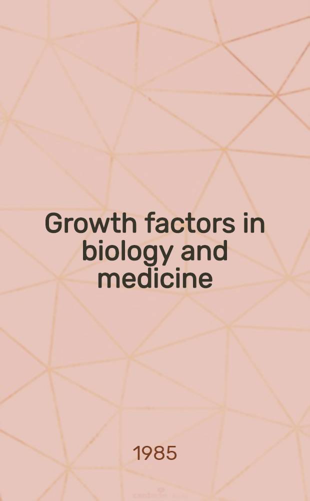 Growth factors in biology and medicine