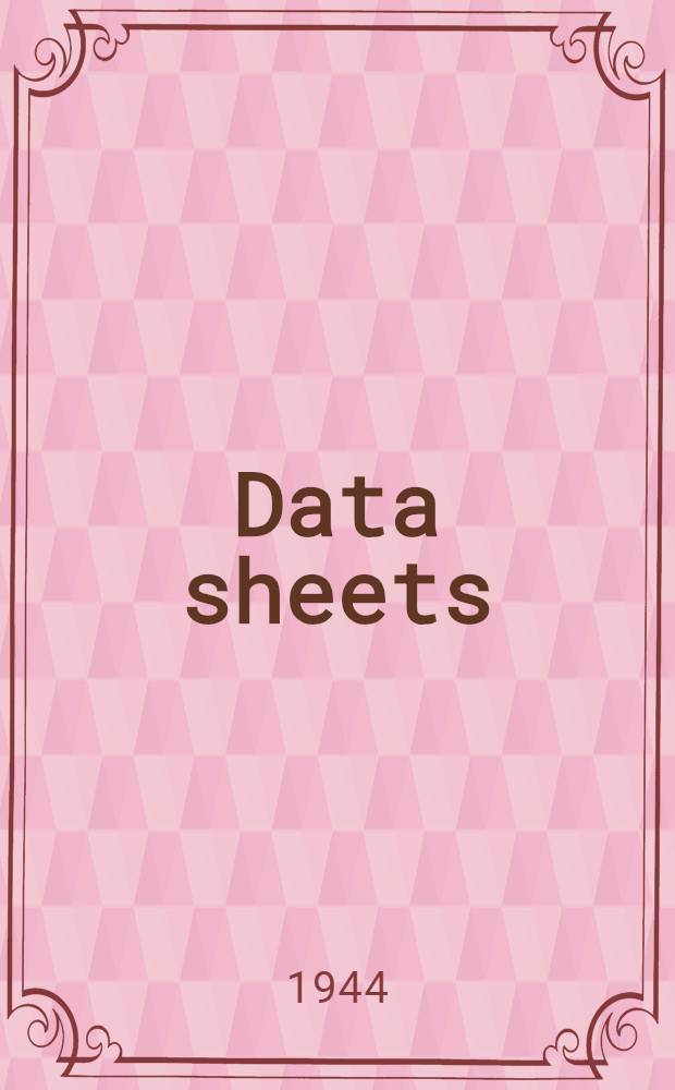 Data sheets