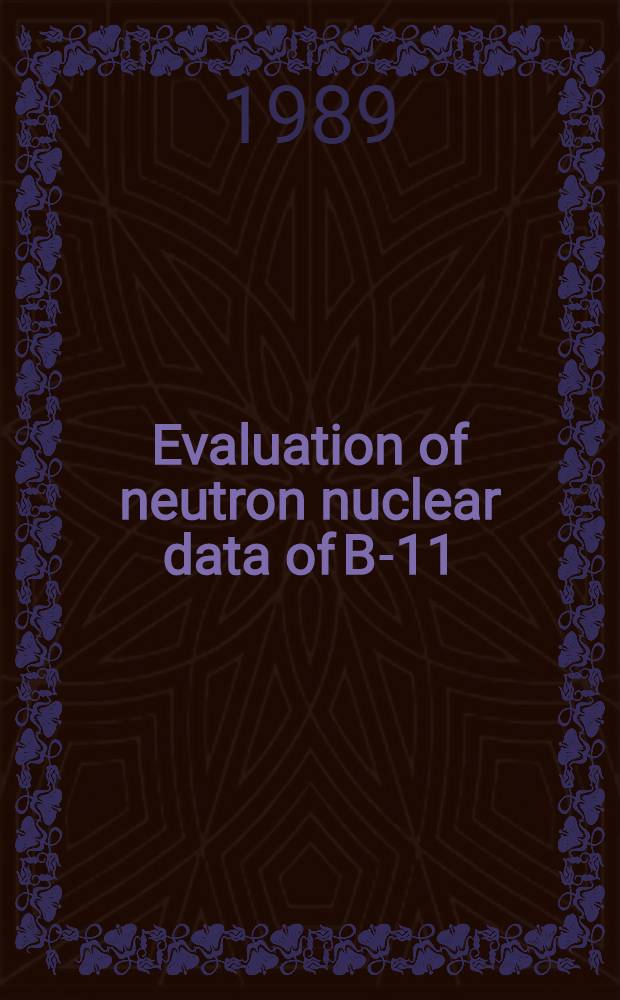 Evaluation of neutron nuclear data of B-11