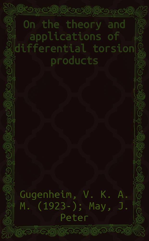 On the theory and applications of differential torsion products