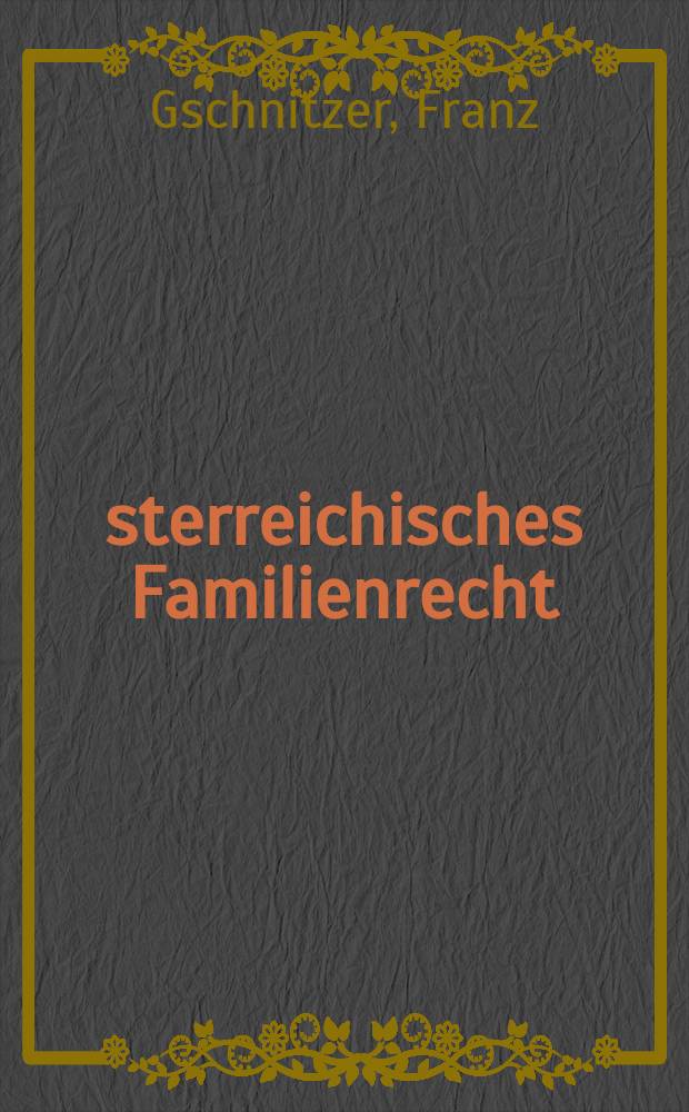Österreichisches Familienrecht