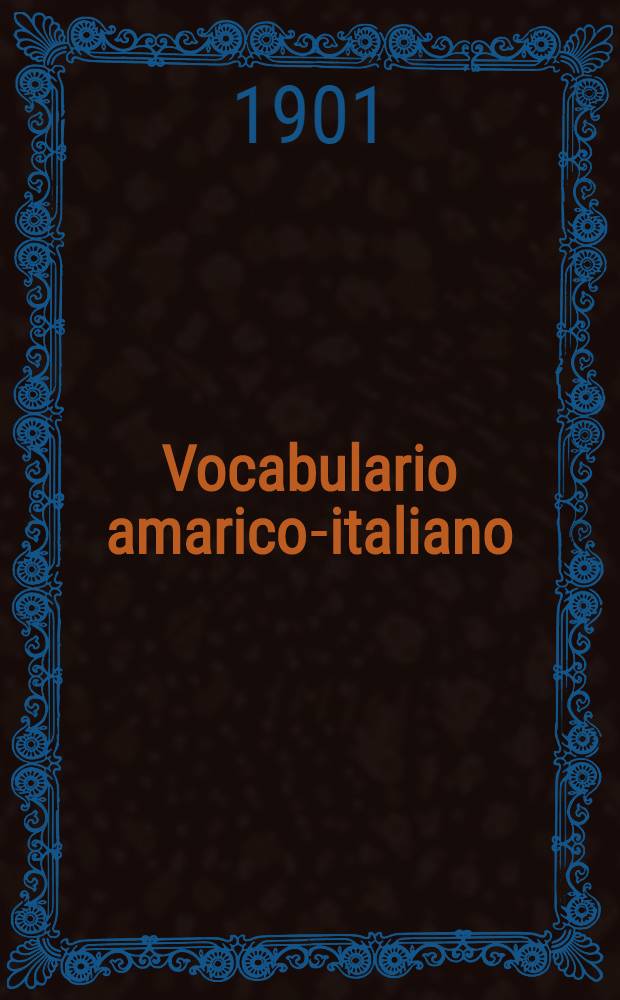 Vocabulario amarico-italiano