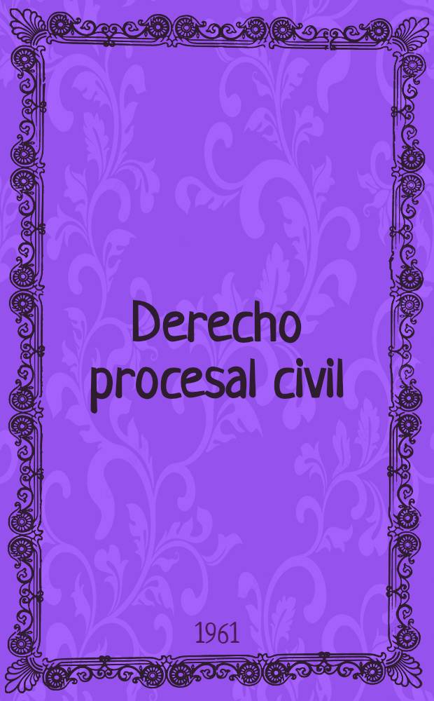 Derecho procesal civil