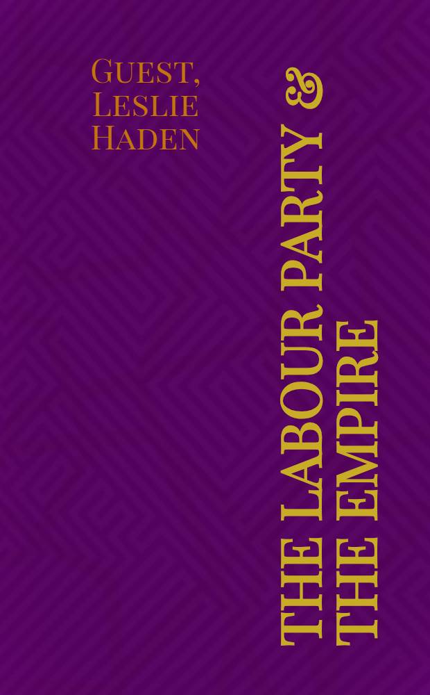 The Labour party & the Empire