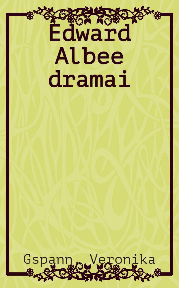 Edward Albee dramai