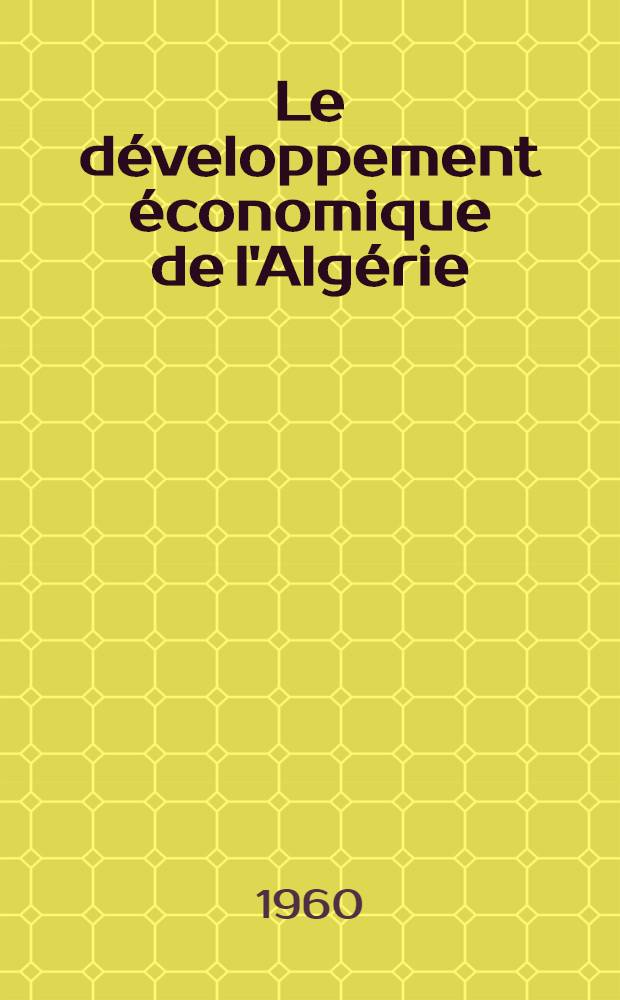 Le développement économique de l'Algérie