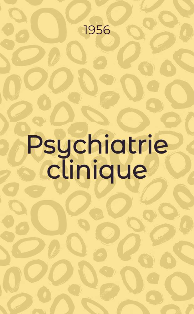 Psychiatrie clinique