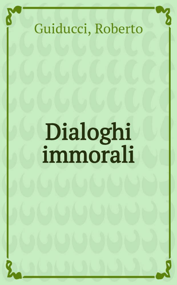 Dialoghi immorali