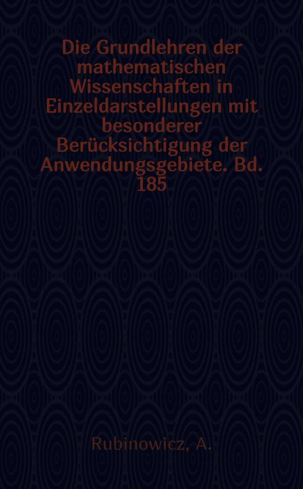 Die Grundlehren der mathematischen Wissenschaften in Einzeldarstellungen mit besonderer Berücksichtigung der Anwendungsgebiete. Bd. 185 : Sommerfeldsche Polynommethode