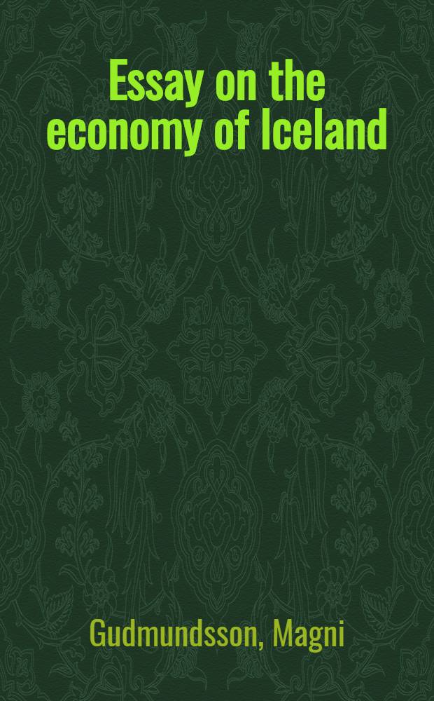 Essay on the economy of Iceland