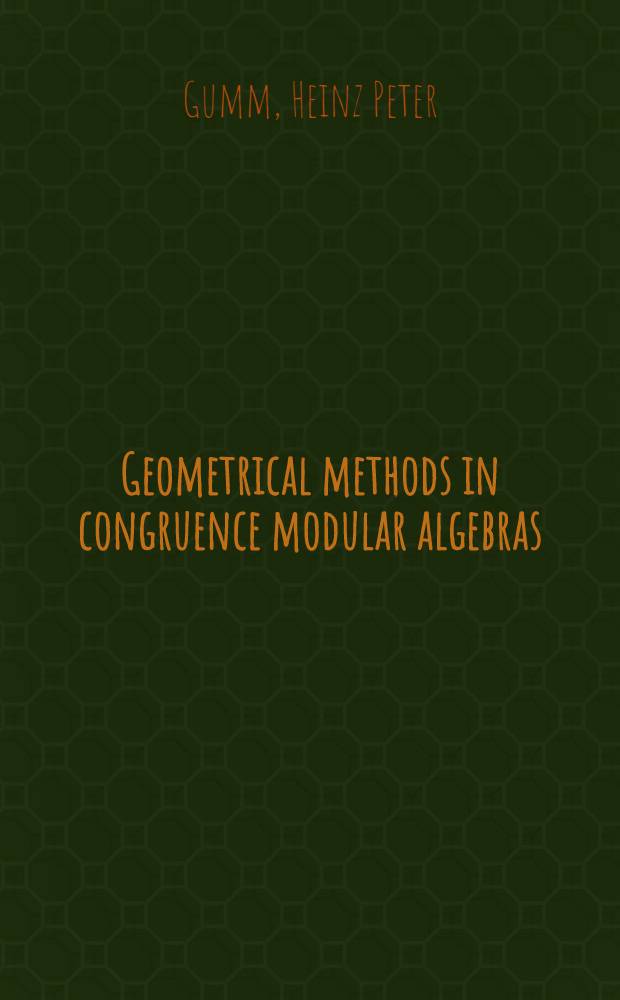 Geometrical methods in congruence modular algebras