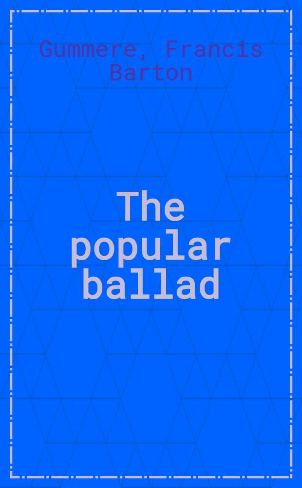 The popular ballad
