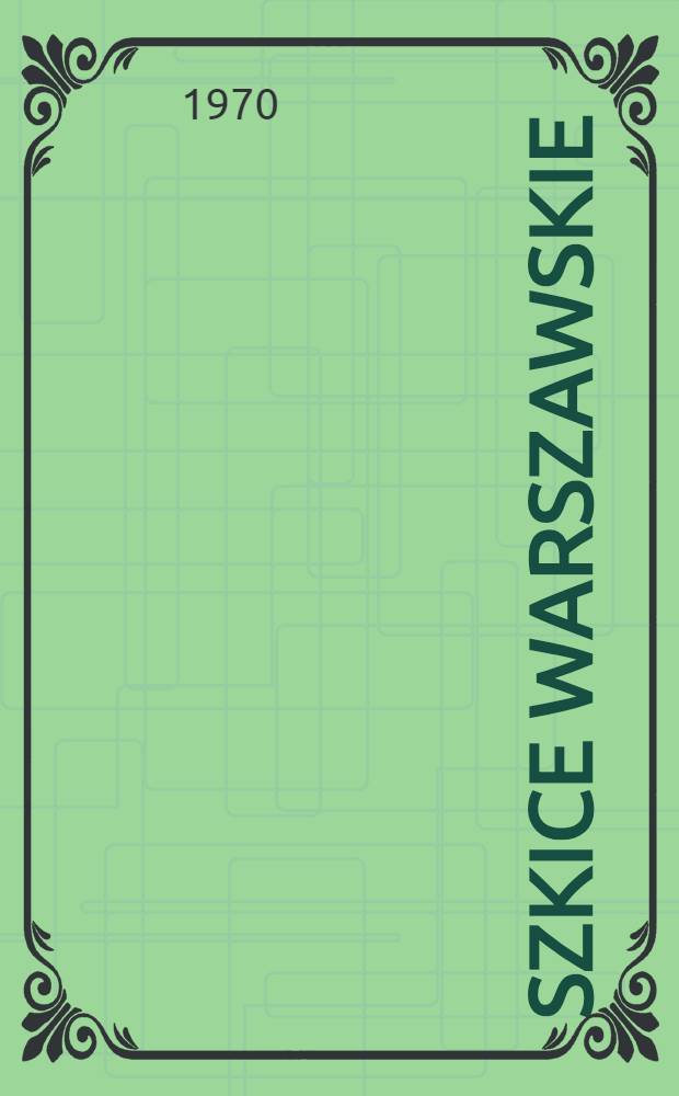 Szkice warszawskie