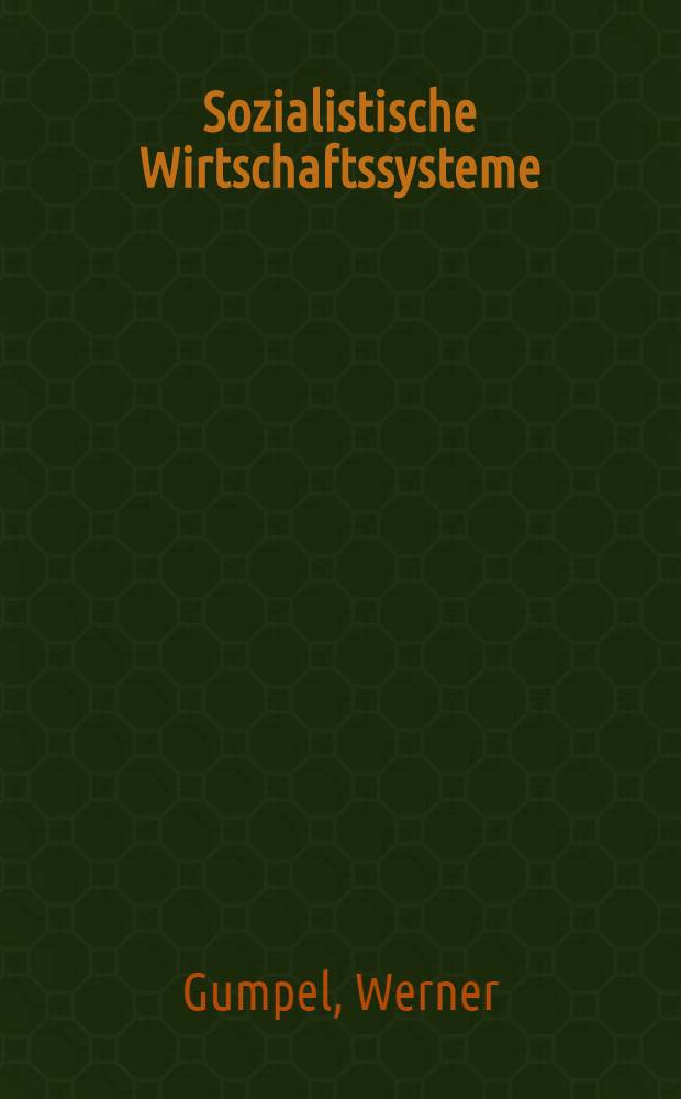 Sozialistische Wirtschaftssysteme