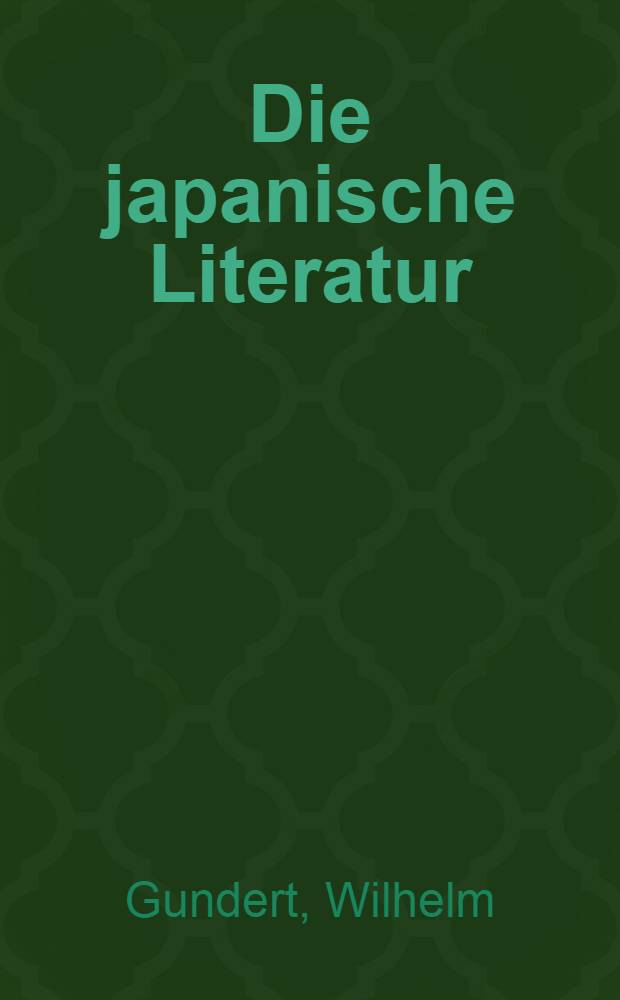 Die japanische Literatur