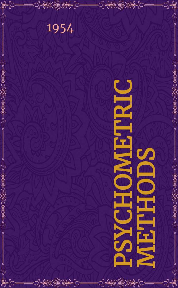 Psychometric methods