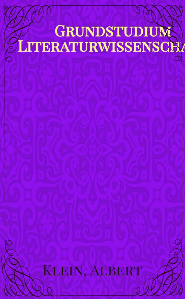 Grundstudium Literaturwissenschaft : Hochschuldidaktische Arbeitsmaterialien. Bd. 10 : Trivialliteratur