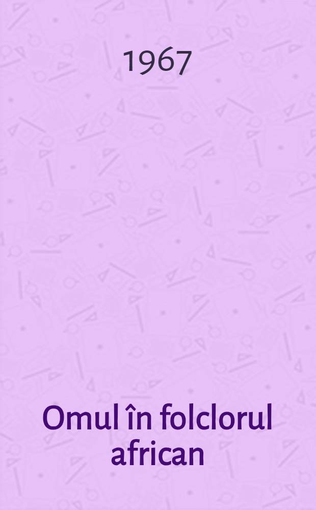 Omul în folclorul african