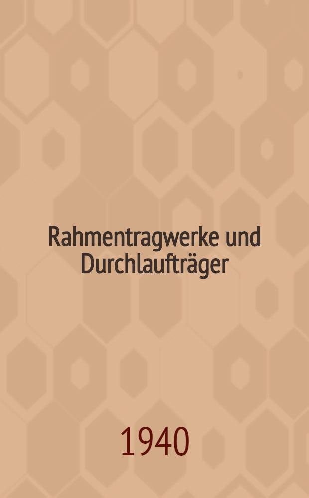 Rahmentragwerke und Durchlaufträger