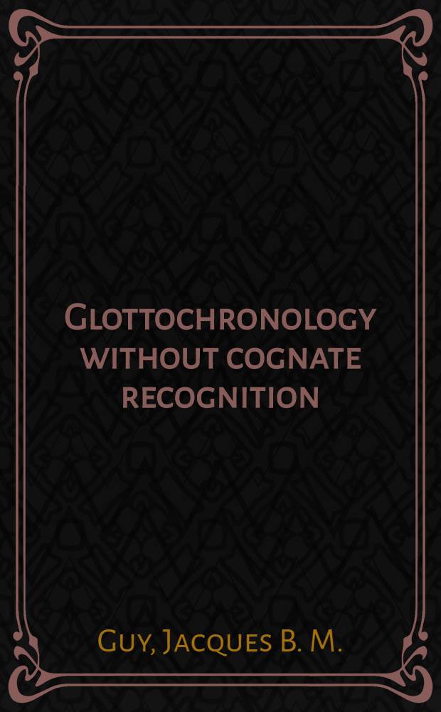 Glottochronology without cognate recognition