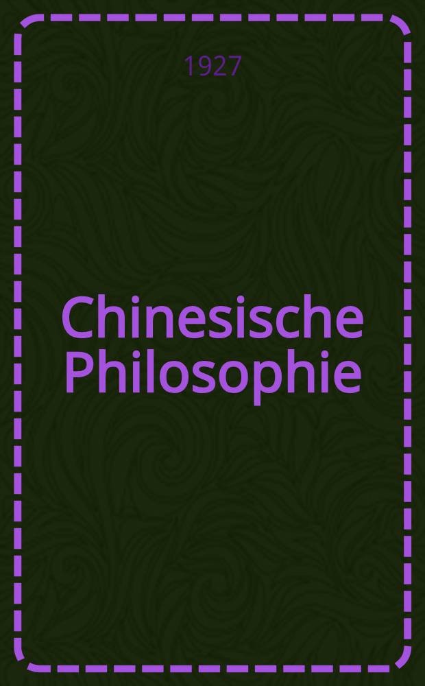 Chinesische Philosophie