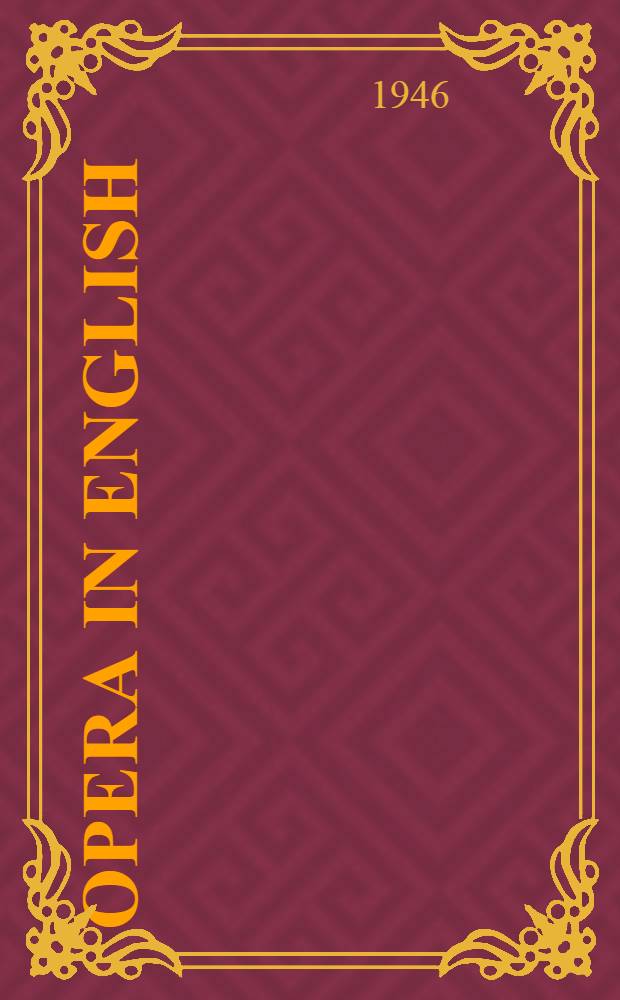 Opera in English
