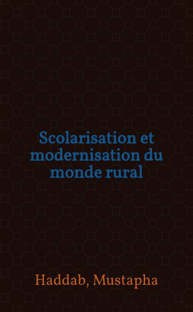 Scolarisation et modernisation du monde rural