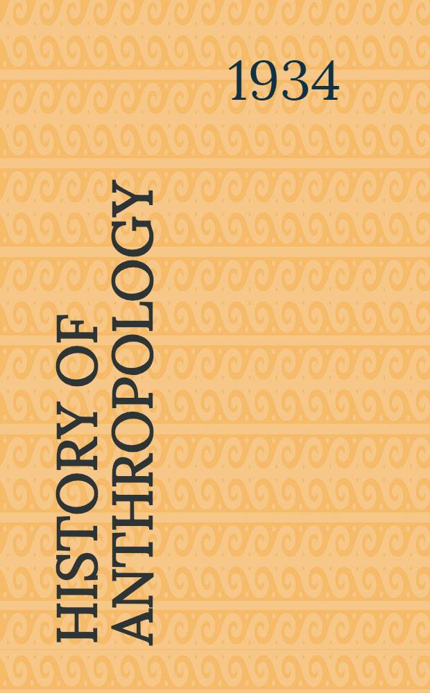 ... History of anthropology