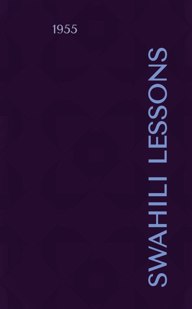 Swahili lessons