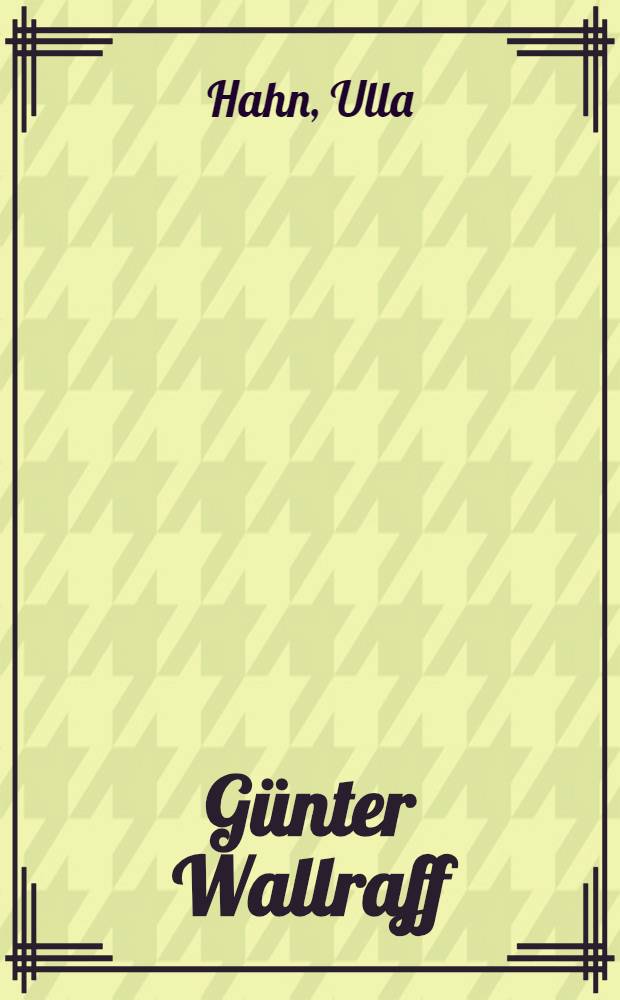 Günter Wallraff