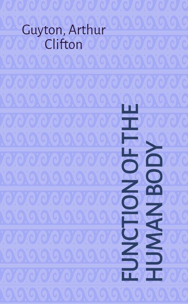 Function of the human body