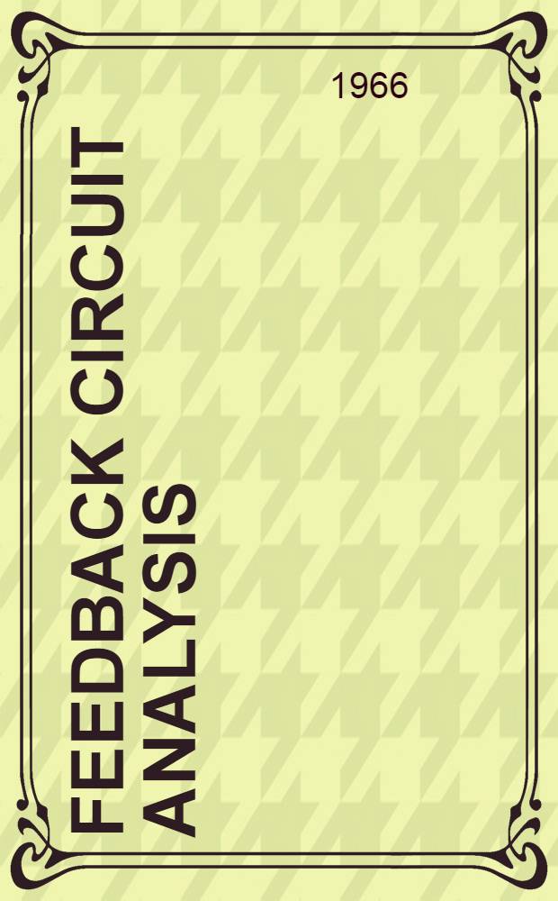 Feedback circuit analysis
