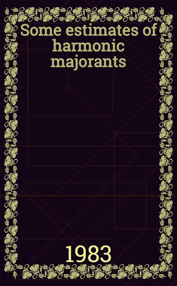 Some estimates of harmonic majorants