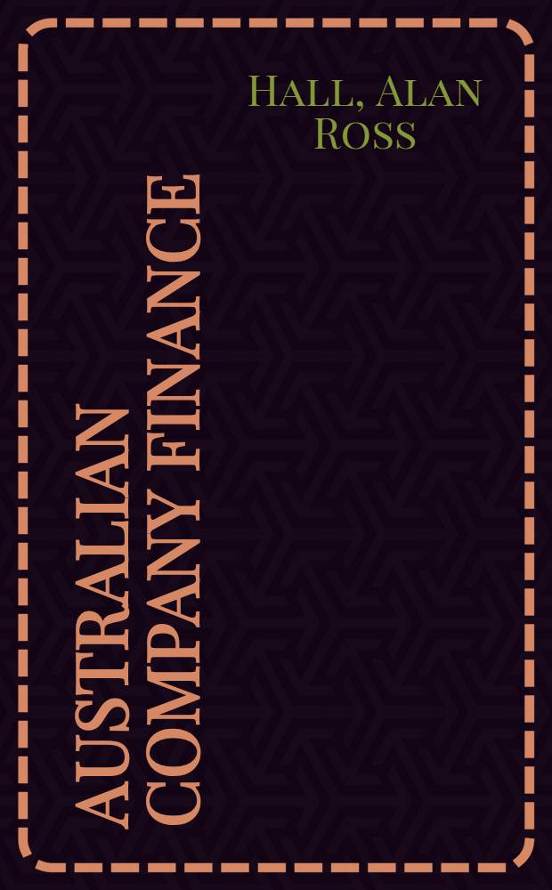 Australian company finance : Sources and uses of funds of public companies, 1946-1955