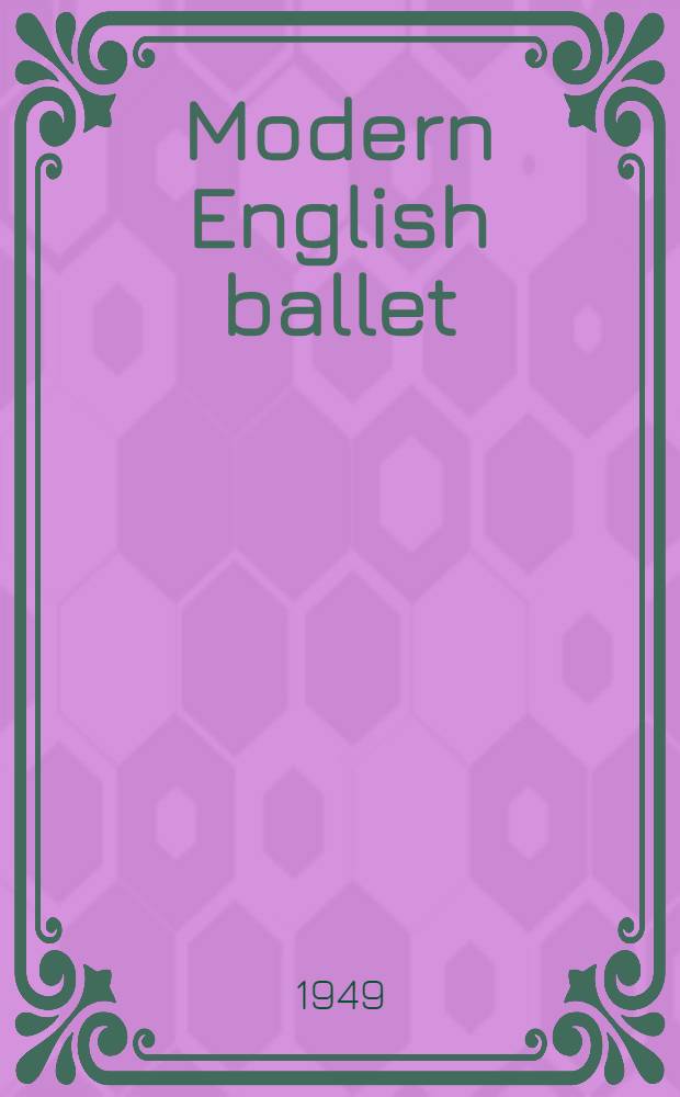 Modern English ballet