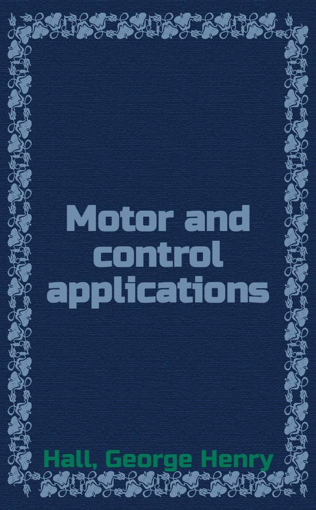Motor and control applications