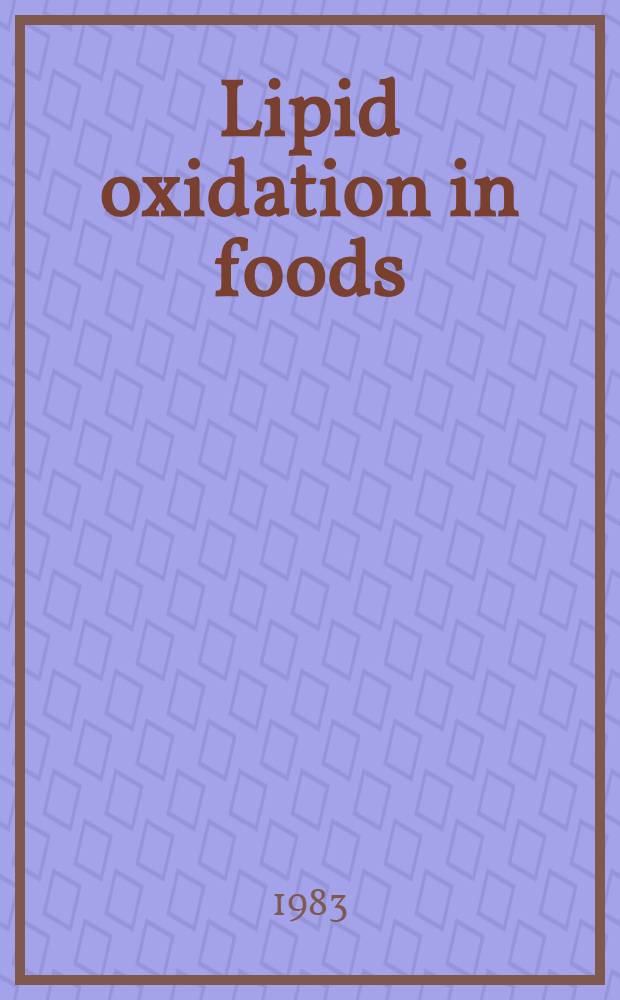 Lipid oxidation in foods : A study of the development of oxidative off-flavours a. the kinetics of volatile compound formation : Akad. avh