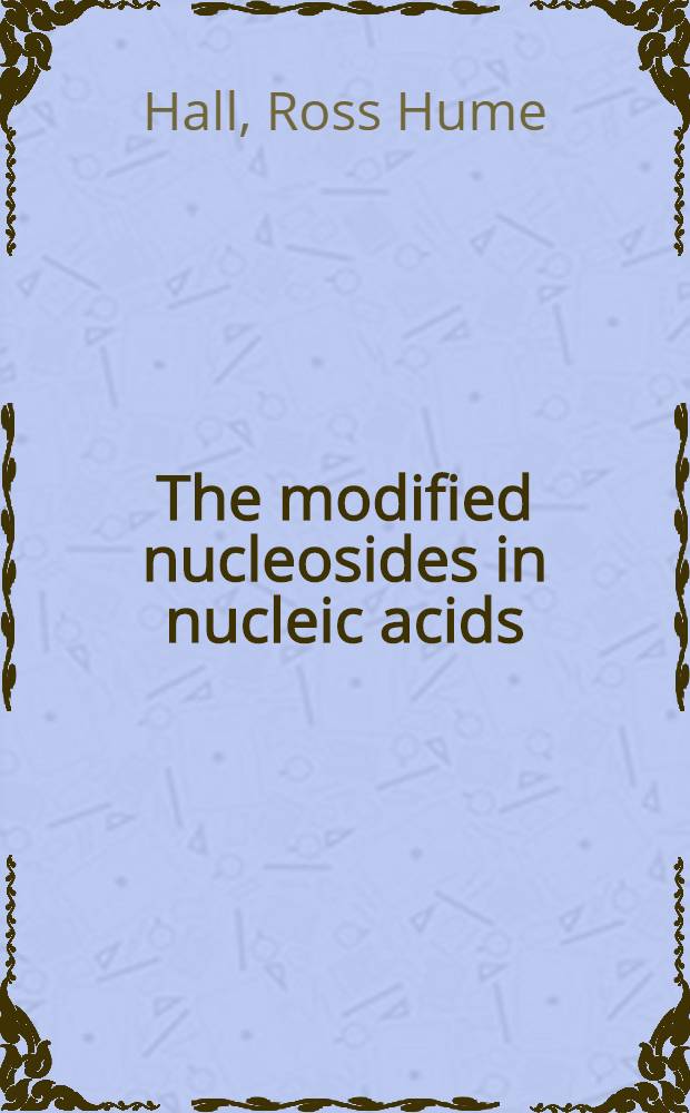 The modified nucleosides in nucleic acids