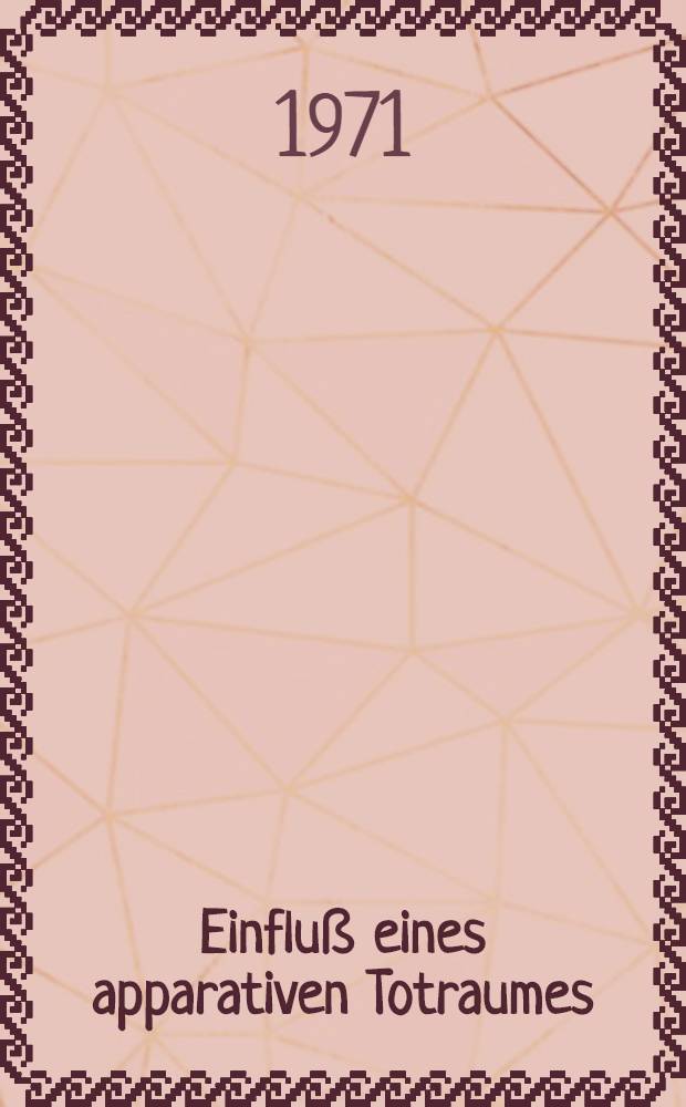 Einfluß eines apparativen Totraumes (500 ml) auf die Atem- und Blutgase sowie den Säure-Basen-Status trainierter und untrainierter Versuchspersonen unter Hypoxie und körperlicher Belastung : Inaug.-Diss. ... der ... Med. Fak. der Univ. Mainz