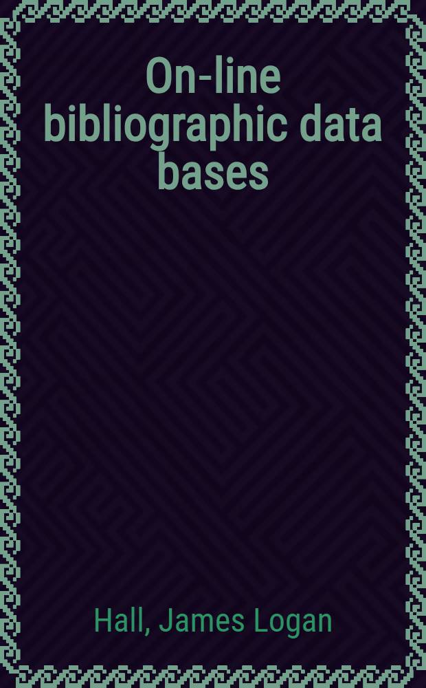 On-line bibliographic data bases : Directory, 1979