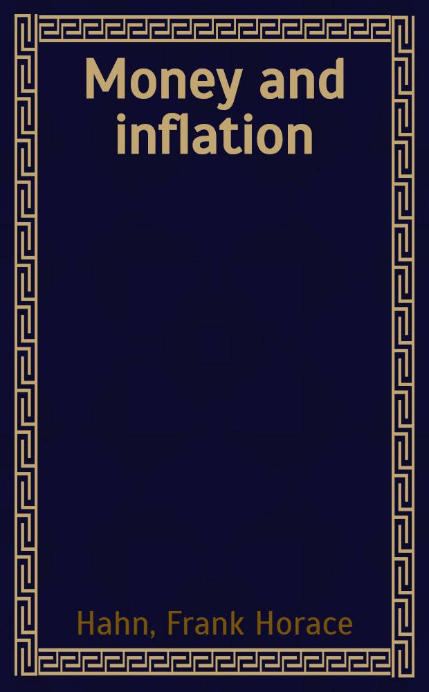 Money and inflation