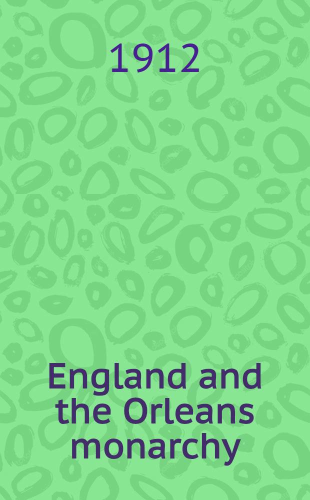 England and the Orleans monarchy