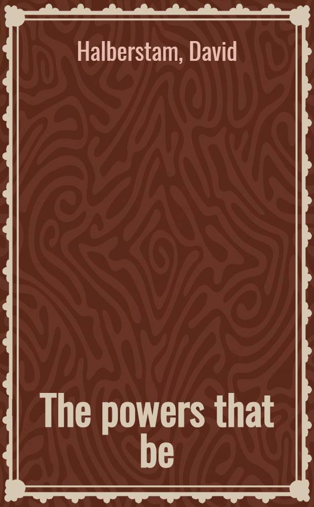 The powers that be