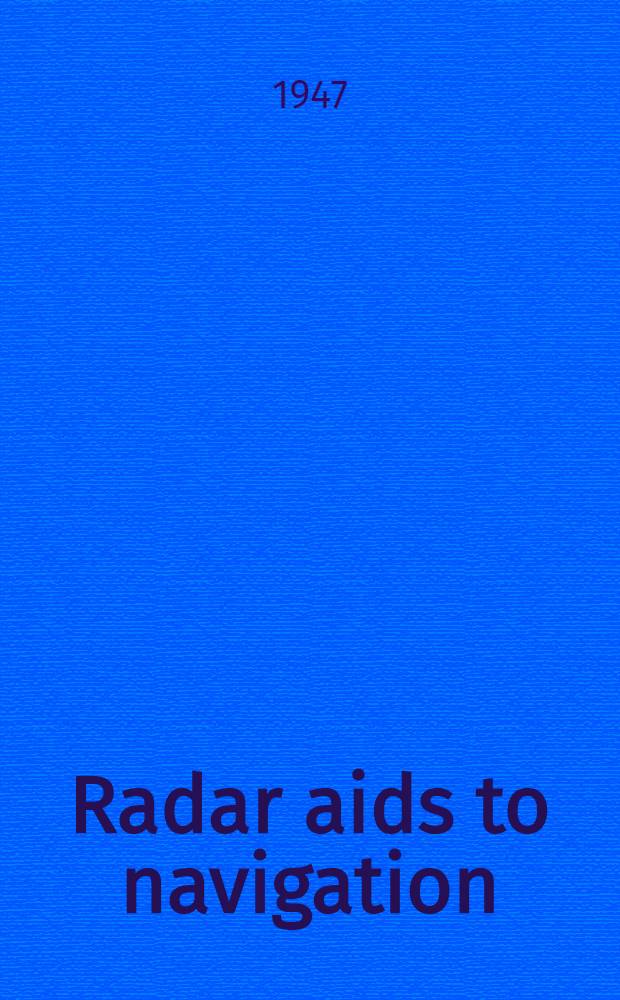 Radar aids to navigation