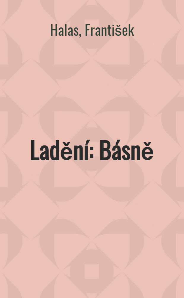 Ladění : Básně